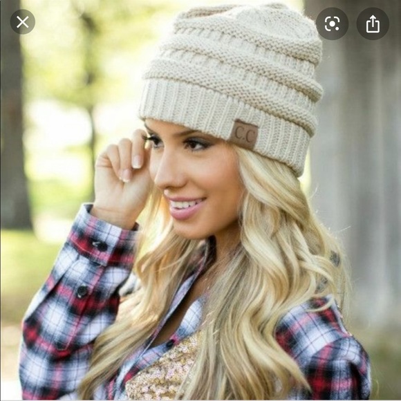 C.C Accessories - C.C Knit Beanie in Beige